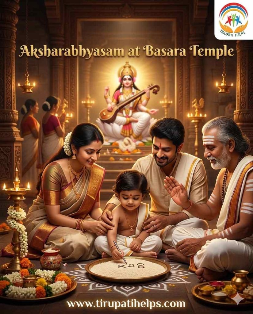 Basara Saraswati Temple Aksharabhyasam Guide (2026) – Timings, Process, Booking & Tips